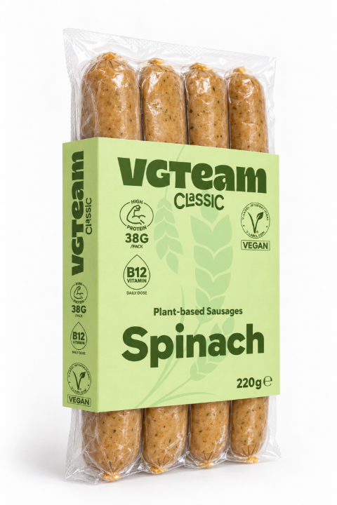 Plant-Based Sausages "Spinach"