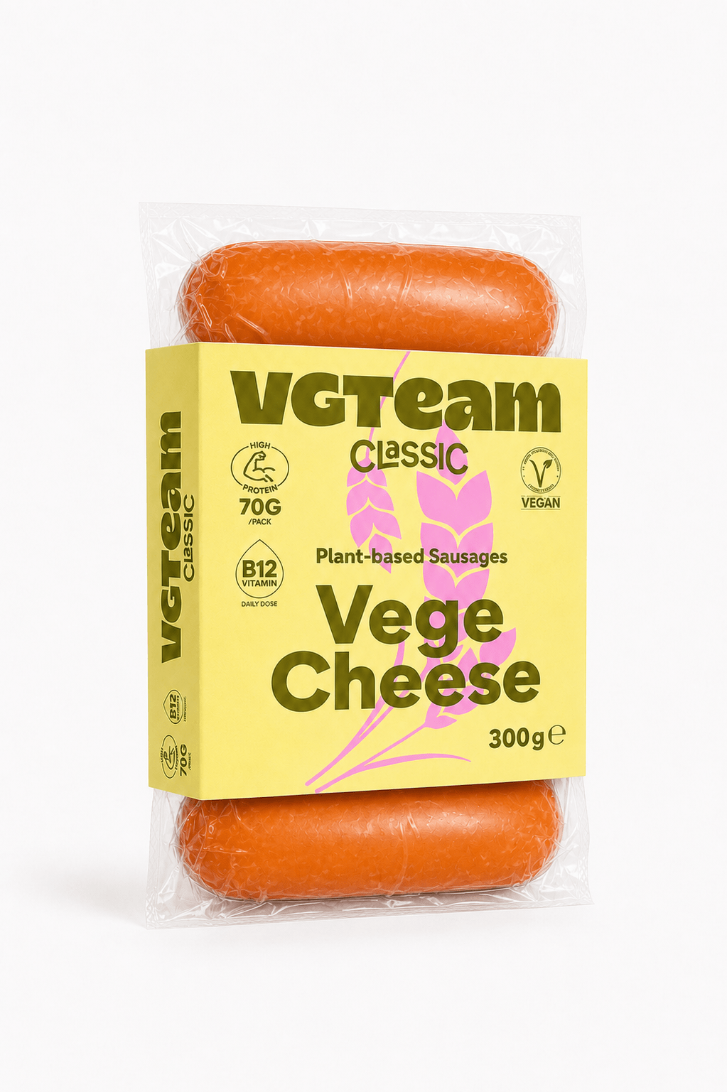 Plant-Based Sausages "VegeCheese"