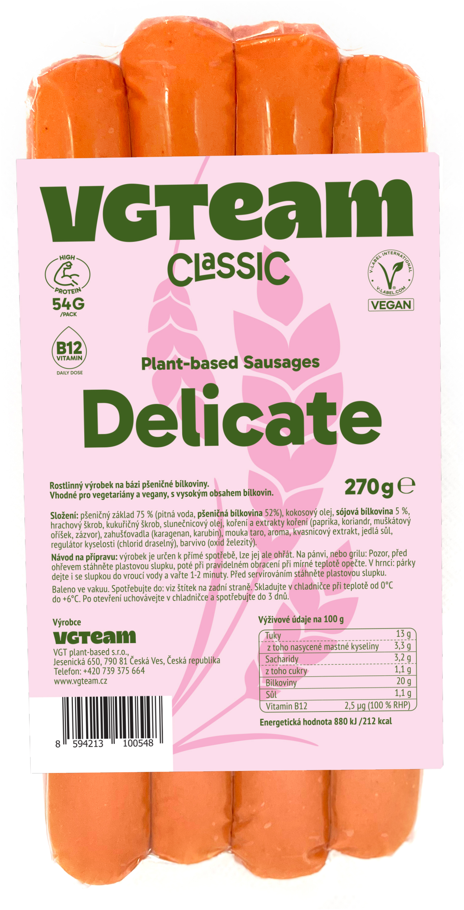 Plant-Based Sausages "Delicate"