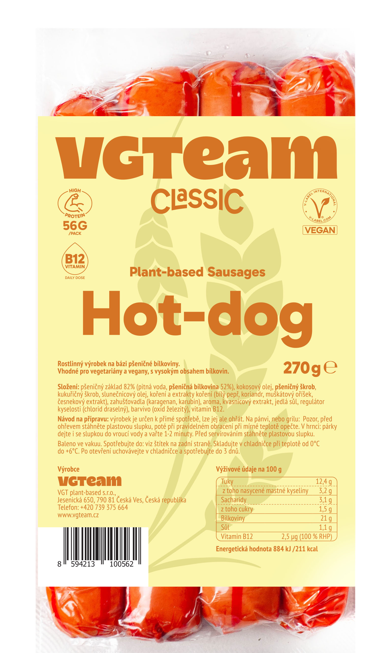 Plant-Based Sausages "Hot-dog"